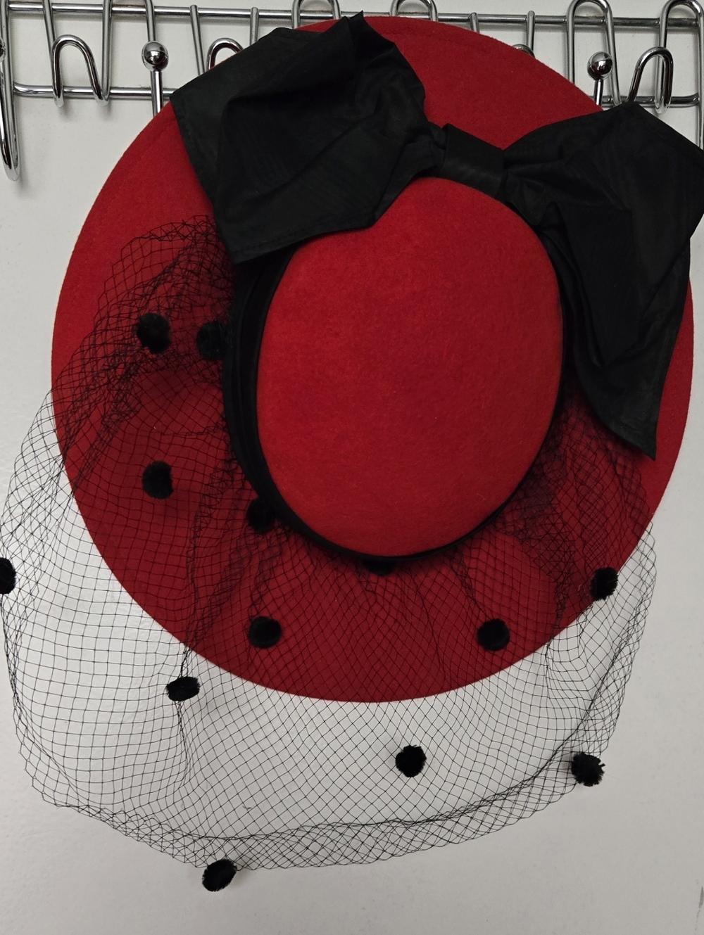 Vintage Red Felt Hat